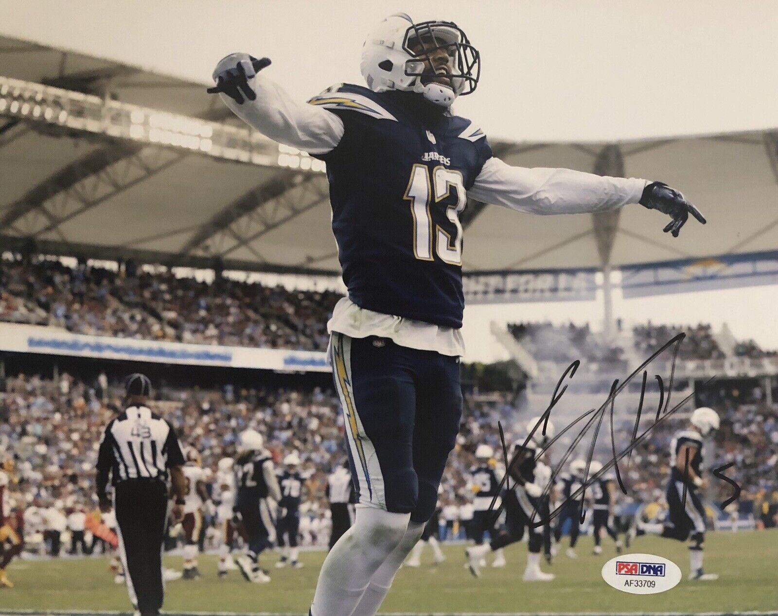 Keenan Allen Signed Autographed Los Angeles Chargers 8x10 Photo Poster painting Psa/Dna