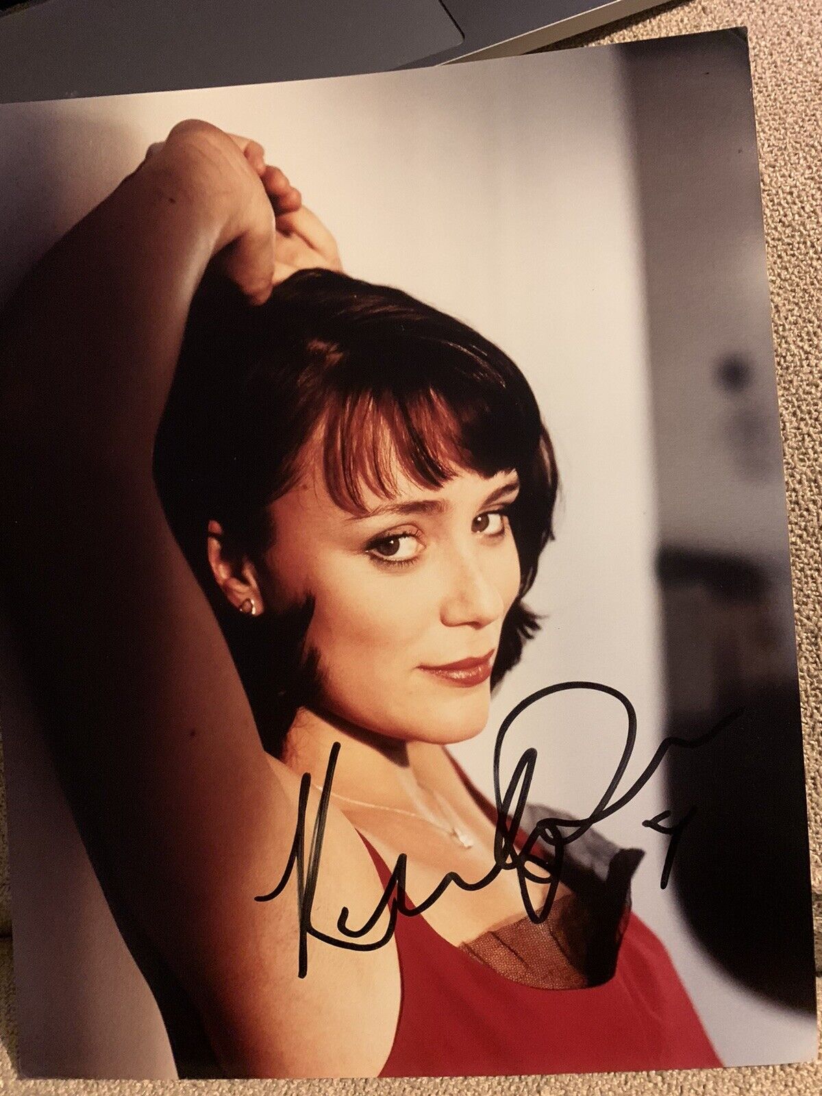 Keeley Hawes - Sexy Ashes to Ashes Actress Hand Signed Autograph 8x10 Photo Poster painting