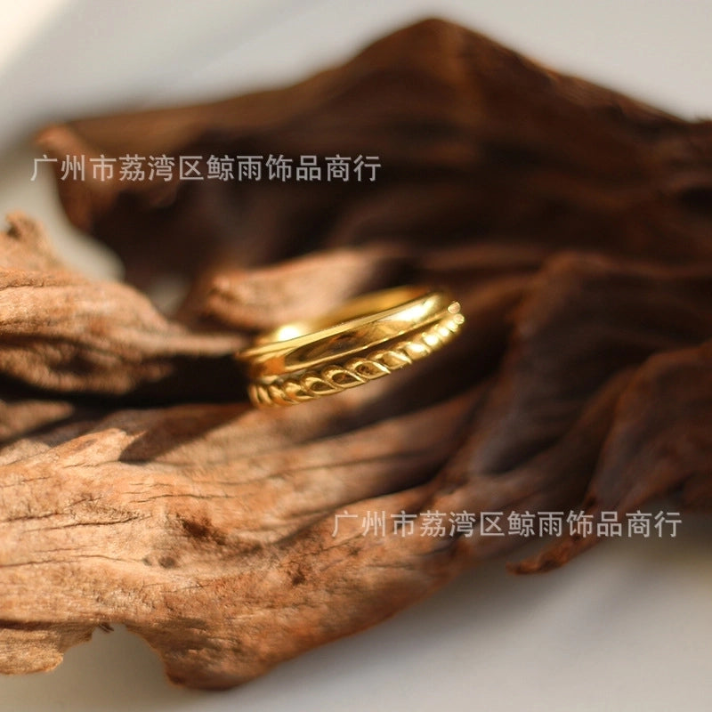 Fashion 304 Stainless Steel 18K Gold Plated