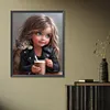Diamond Painting -DIY Round Drill Sweet Cool Girl(40x50cm)