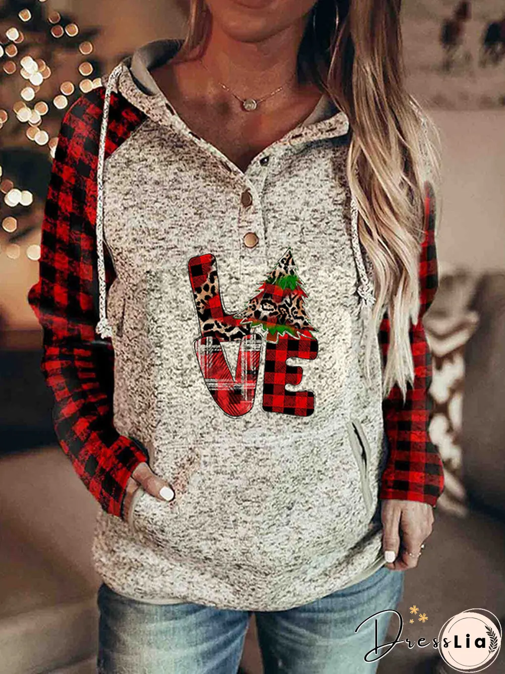 Christmas Casual Hooded Sweatshirt
