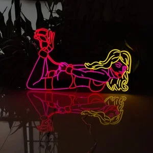Pornhint Neon Sign Custom Led Lights Sexy girl Model Body Neon Wall Decor For Home Bar Party Bedroom Personalized Decoration Flexible 12v Strip NSFW