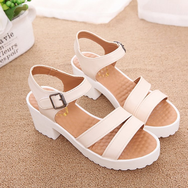 Teen Girls Fashion Shoes Women Dresses For 2022 Wedge Summer Sandals Heeled Shoes Female Ladies Large Size 32 37 39 41 43 44 45