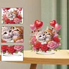 DIY Hugging Cat Acrylic Special Shape Diamond Painting Desktop Ornaments