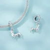 Cute Corgi Charms  925 Sterling Silver 