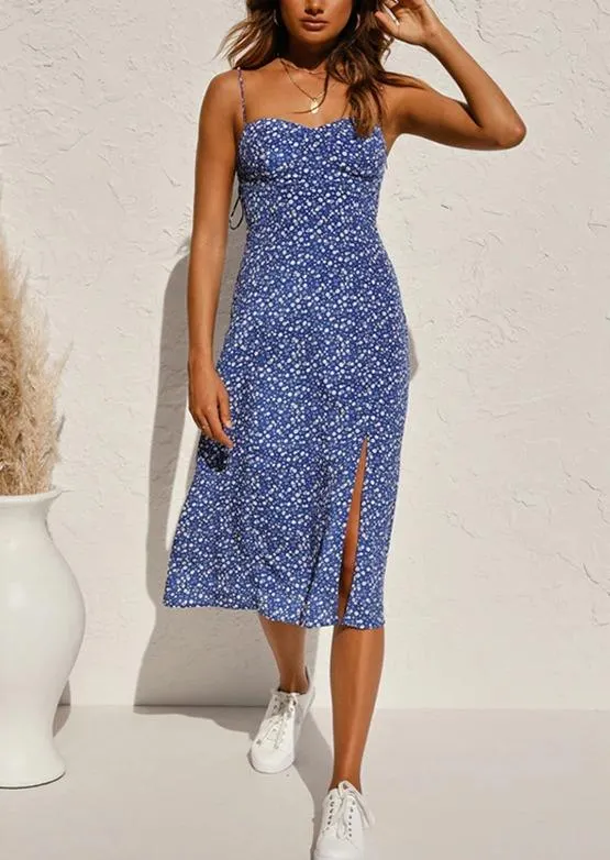 Two Tone Sleeveless Pleated Short DressAugust Lemonade