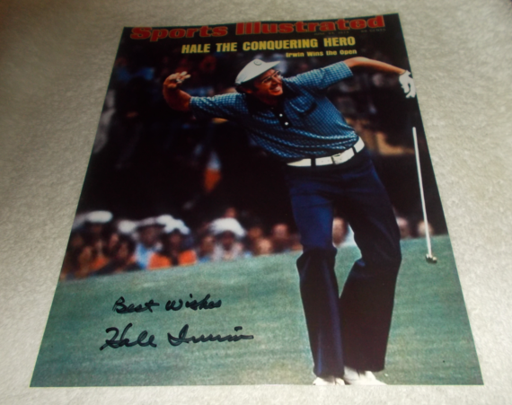 HALE IRWIN US OPEN CHAMPION SIGNED Sports Illustrated 8x10 Photo Poster painting Autographed COA