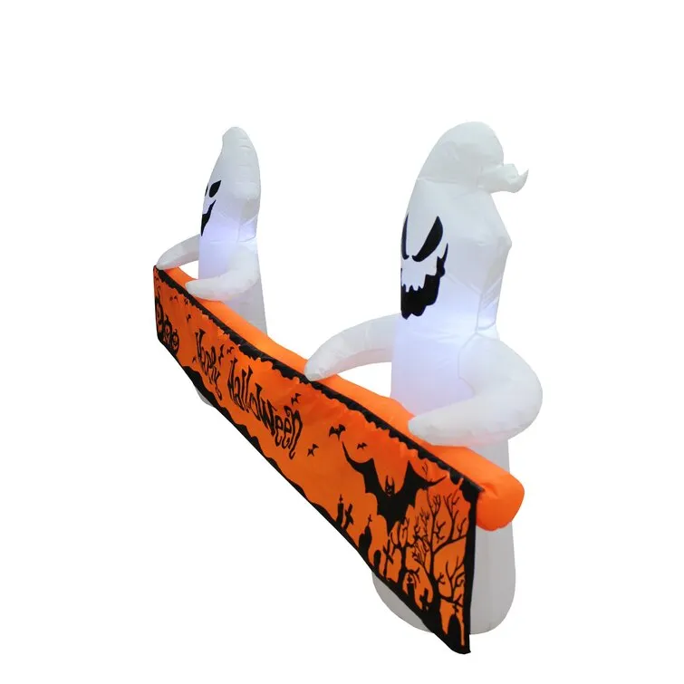 Ghosts with Banner Inflatable