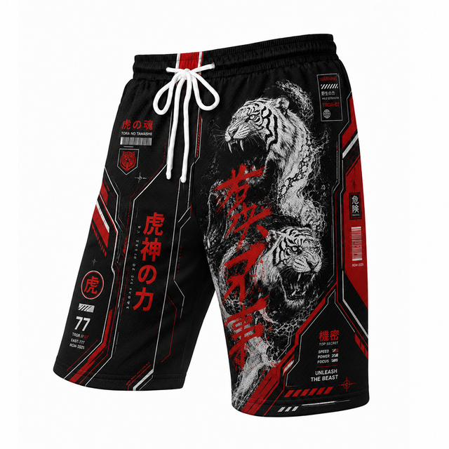 Techwear Shadow Dragon Athletic Shorts