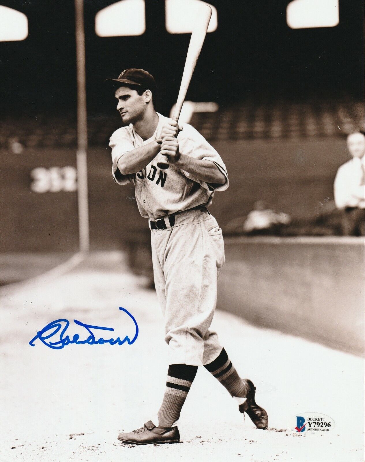 BOBBY DOERR Signed Boston RED SOX 8x10 Photo Poster painting with Beckett COA