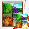 Four Seasons Tree - 11CT Stamped Cross Stitch - 40*50cm