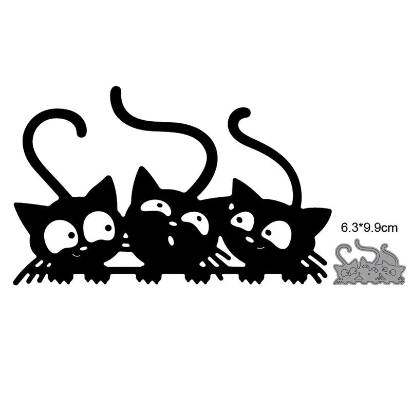 Craft Dies Metal Cutting Dies Cut Die Cat Catching Butterfly Scrapbooking Die Craft Paper Knife Mould Blade Punch Steencils Dies