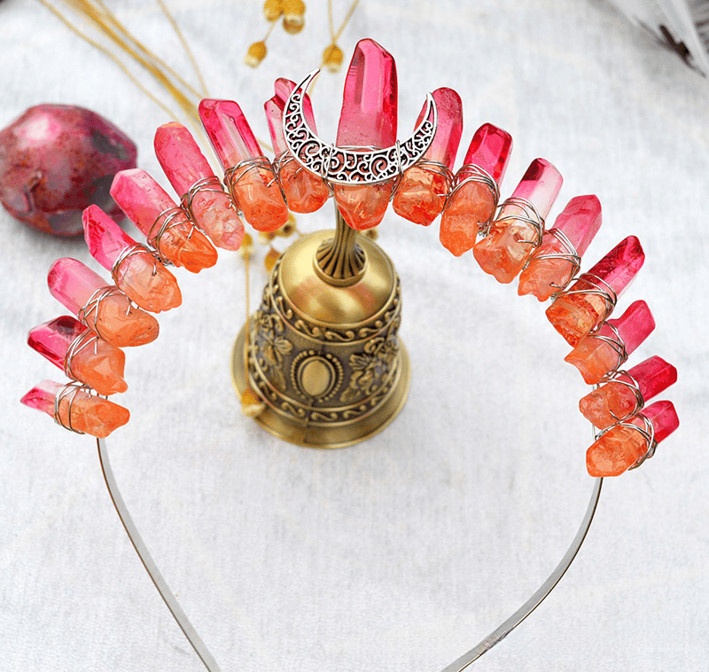 🎁HANDMADE NATURAL CRYSTAL CROWN