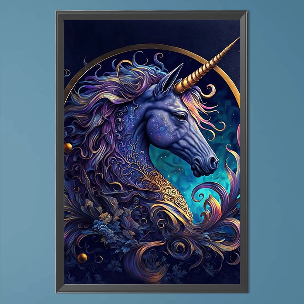 Partial AB Diamond Painting - Full Round Drill - Unicorn(Canvas|45*65cm)