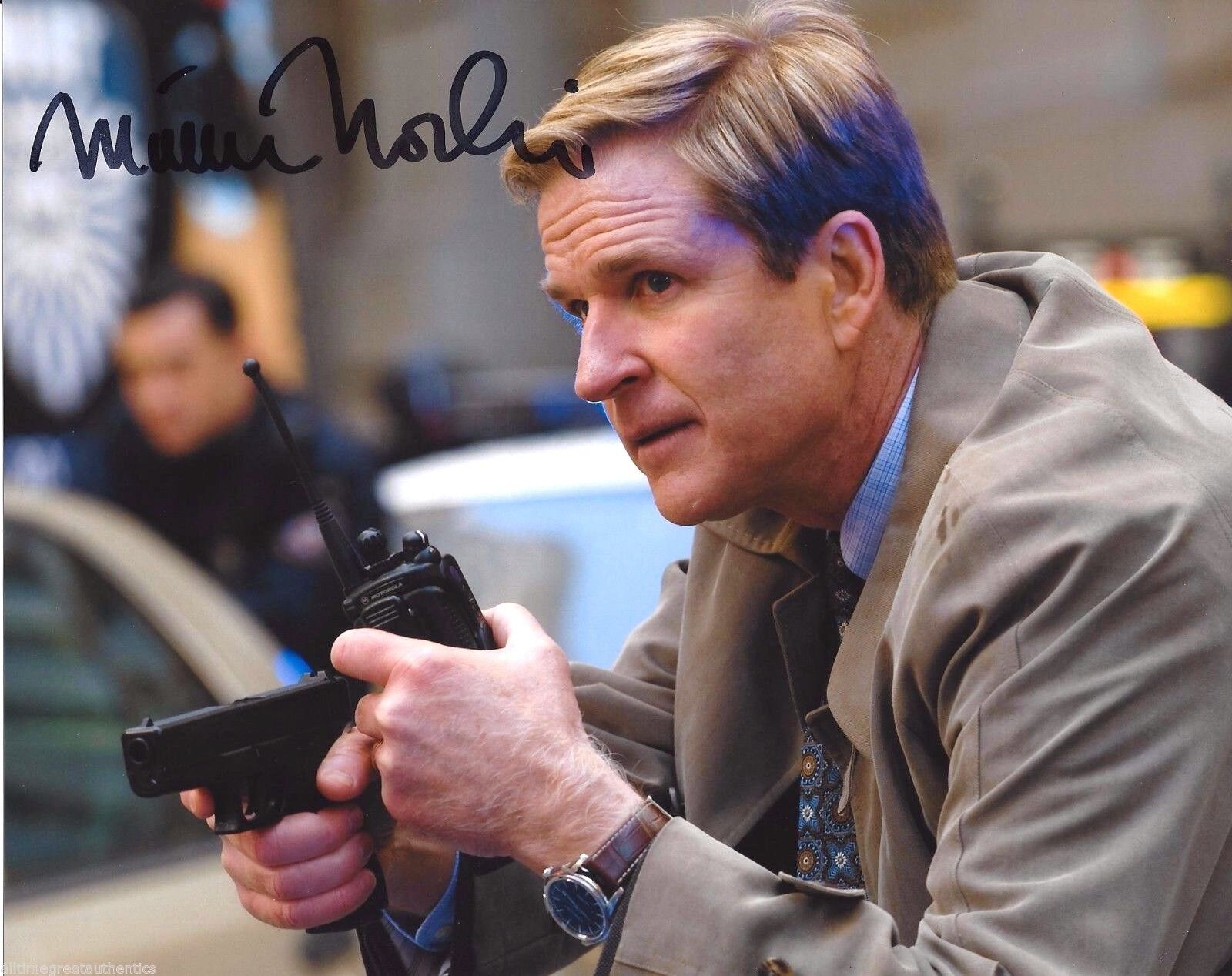 ACTOR MATTHEW MODINE HAND SIGNED THE DARK KNIGHT RISES 8X10 Photo Poster painting W/COA