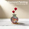Gras-DIY, k&uuml;nstlerische Vase, Desktop, Diamantkunstkit, doppelseitiger Bohrer, Wohnaccessoire