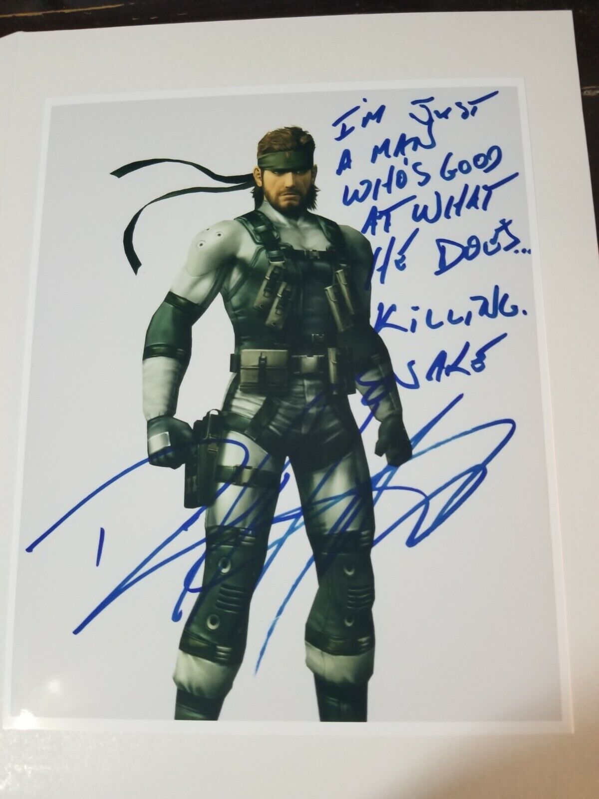 Metal Gear Solid Signed 8x10 Photo Poster painting RP -  Shipping!! David