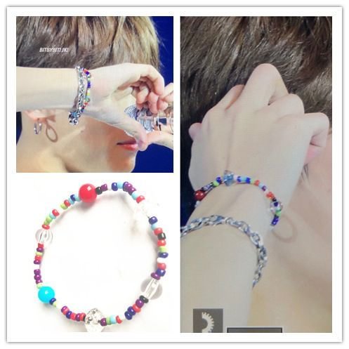 방탄소년단 V Colorful Bead Bracelet