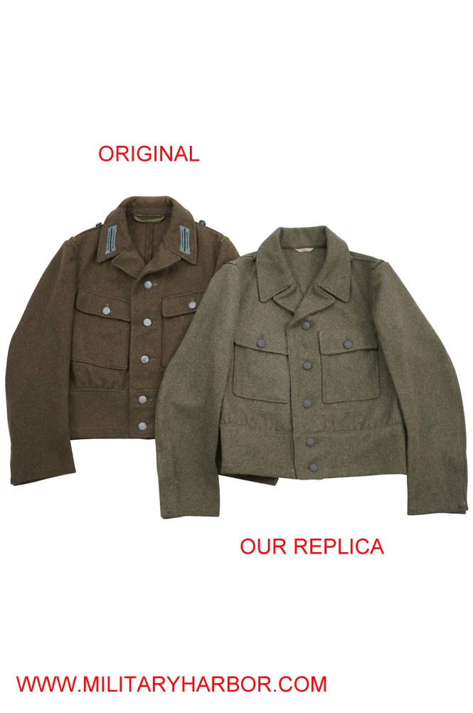   Wehrmacht German M1944 EM Brown Wool Tunic Feldbluse German-Uniform