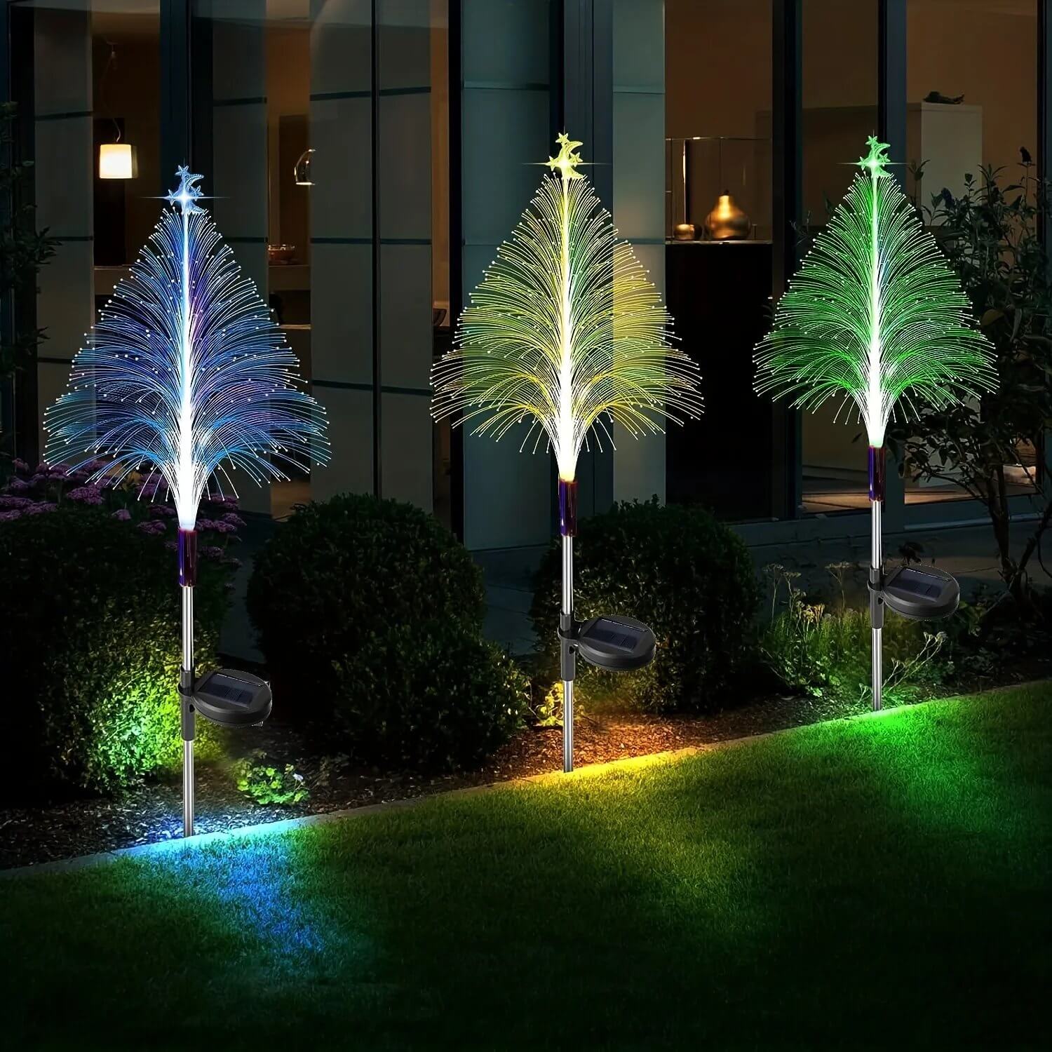 7 Color Changing Solar Christmas Tree Lights