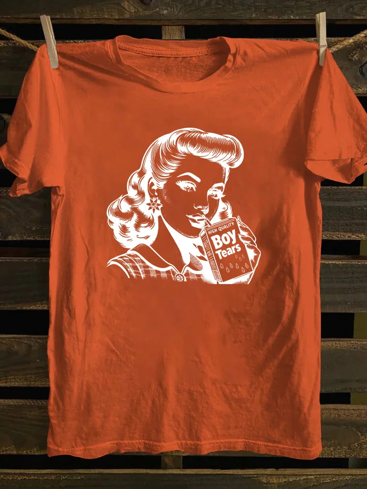 Boy Tears Retro T-shirt