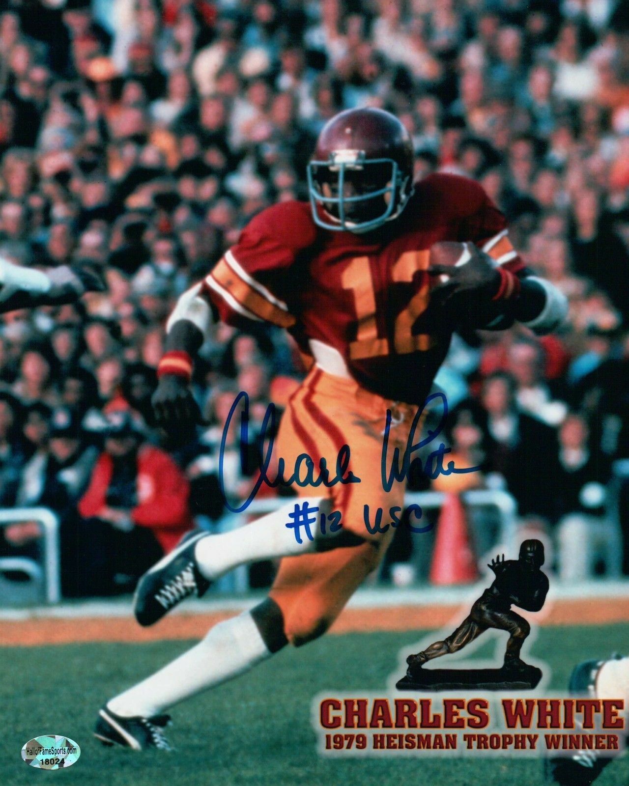 Charles White Signed 8X10 Photo Poster painting Autograph #12 USC