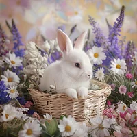 Spring Basket Bunny - Diamond Painting