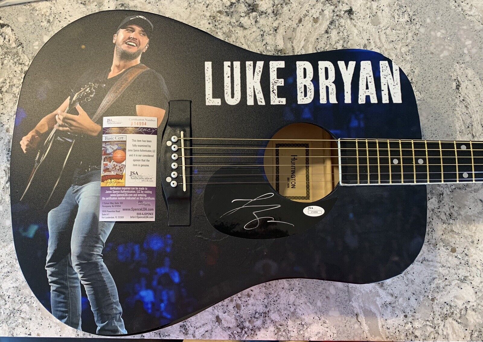 Luke Bryan Signed Full Size Guitar Country Girl Shake It For Me Jsa Authentic