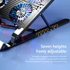 Laptop Cooling Fan with 2/4 Fans Foldable RGB 7 Height for 11-17.3 Inch Notebook