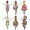 6PCS Diamond Art  Pendant Special Shape Dagger Bookmarks Kit