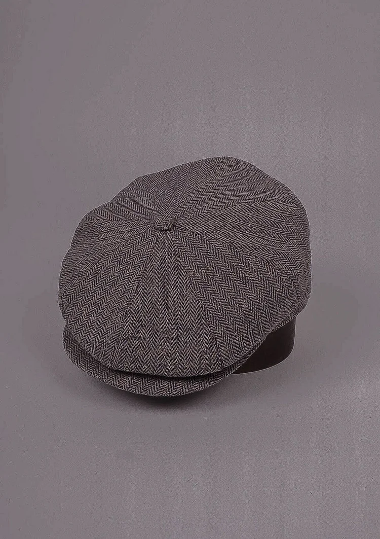 Porto Baker Boy - (Narrow Width) Blue Herringbone