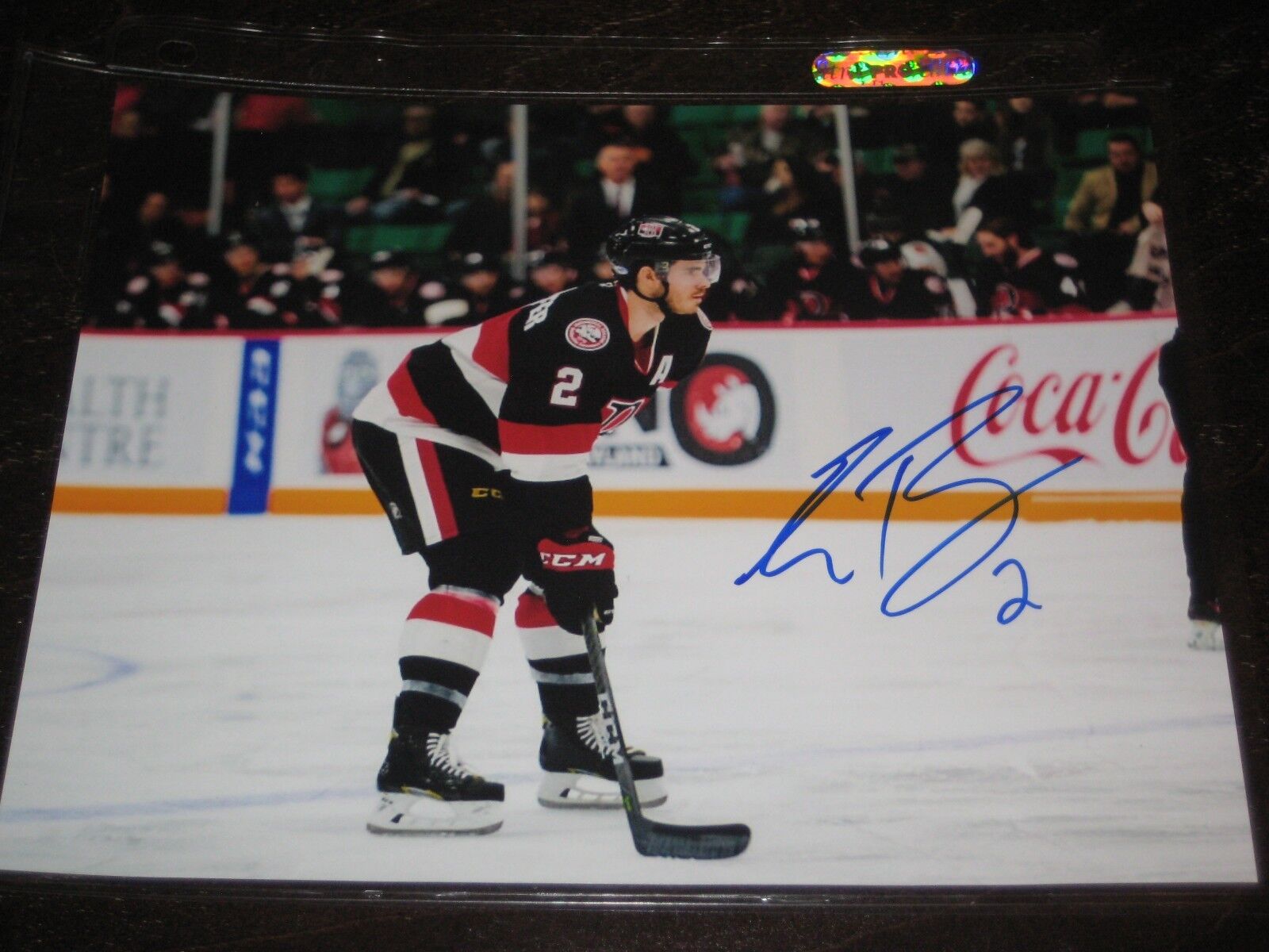 ERIK BURGDOERFER autographed BELLEVILLE SENATORS 8X10 Photo Poster painting