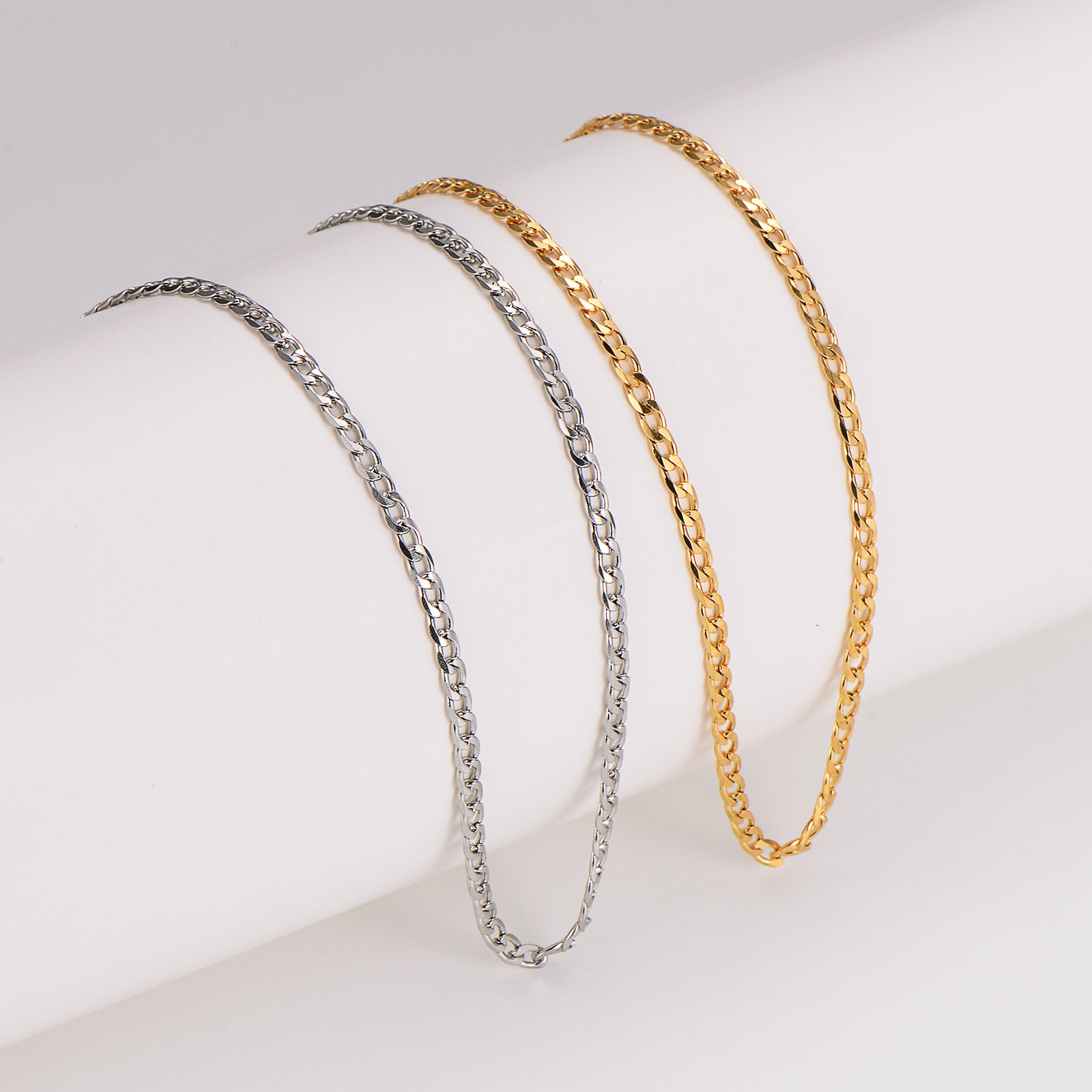 Aml Stainless Steel Nk Chain Hip-Hop Personality Chain Stainless Steel Necklace