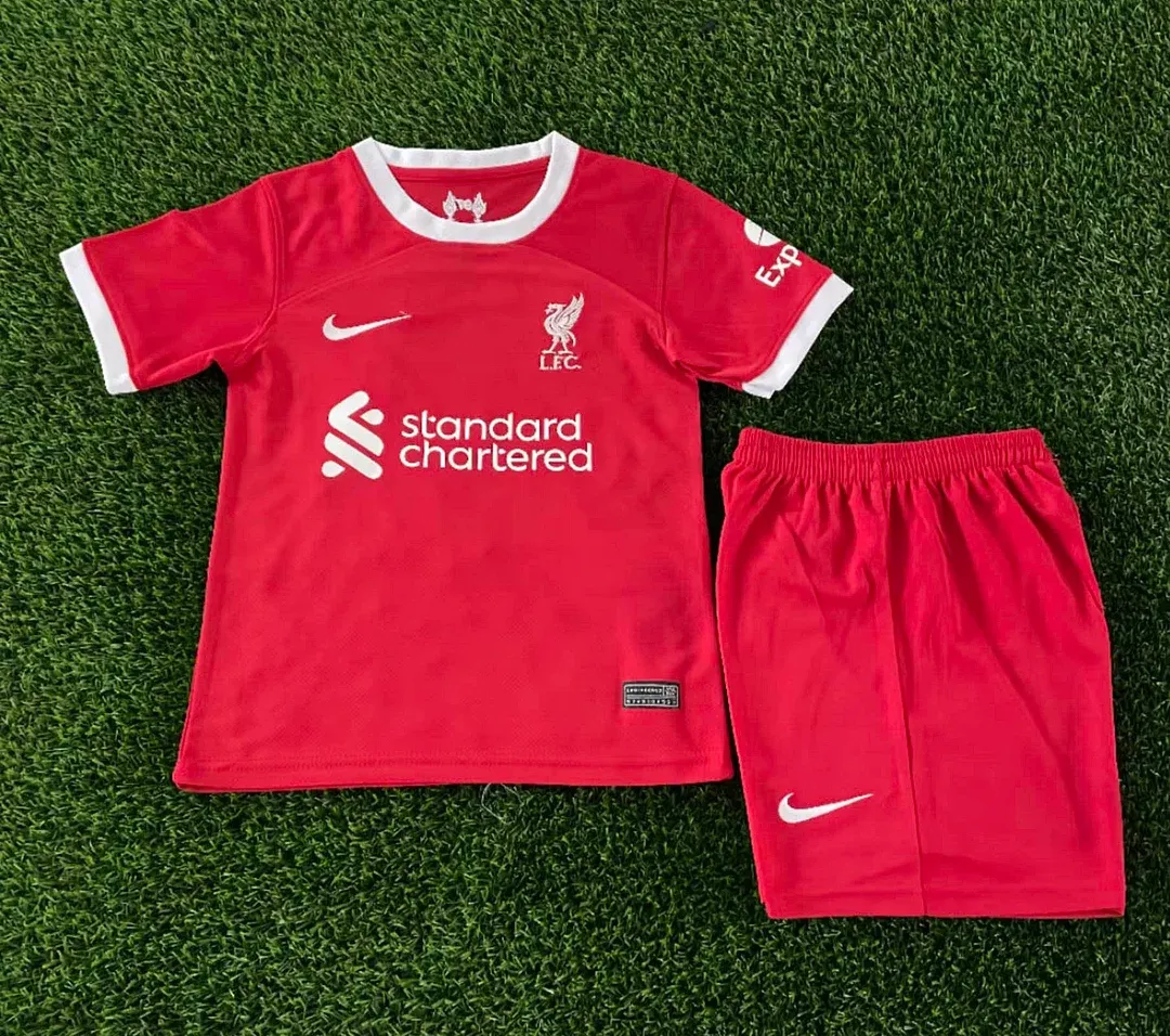 2023-2024 Liverpool Soccer Jersey Kids 1:1 Thai Quality Home
