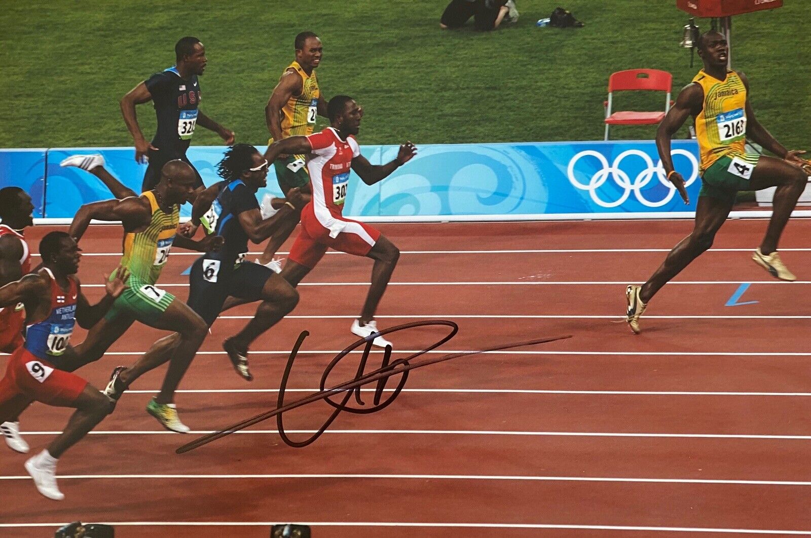 Usain Bolt Genuine Hand Signed 12x8 Jamaica Photo Poster painting - See Proof - 10