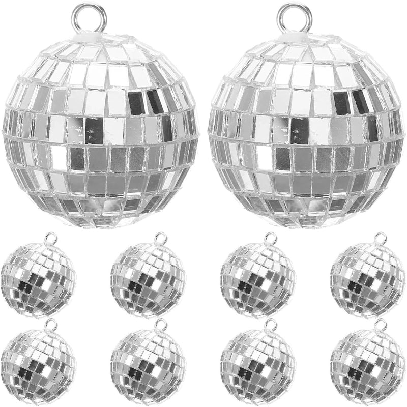 Disco Mirror Ball Hanging Ball With Hanging Ring Hook 2024 Cross-border Amazon Party Decoration Disco Ball Pendant