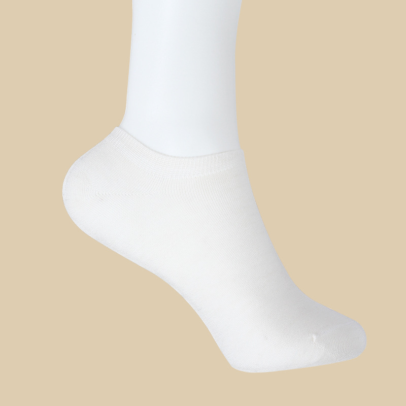 Silk Socks Women's Short Breathable Style 4-Pack White
