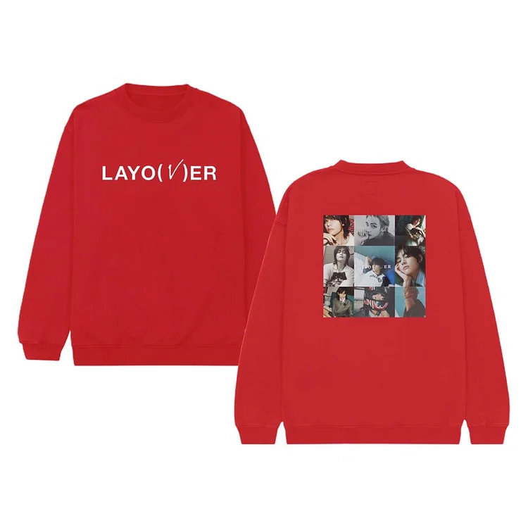 Layover V Sweatshirt, Layover Album Track Shirt, Kim Taehyung