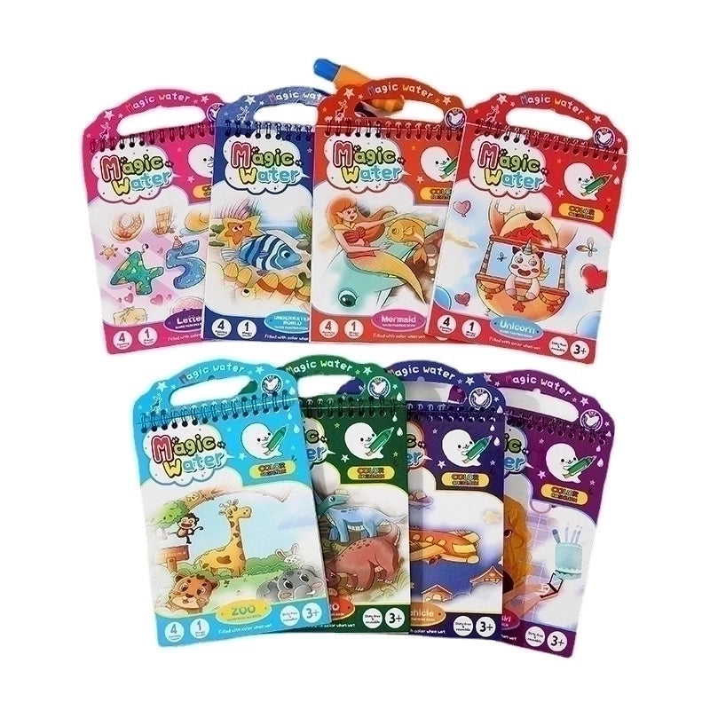 Handmade Early Education Picture Book Repeated Graffiti Water Painting Children’s Drawing Board