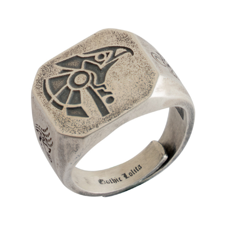 Stainless Steel Vintage Eagle Symbol Ring