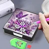 PU 5D Diamond Painting Kit Note Box DIY Diamond Art Notepad Box (Butterfly)