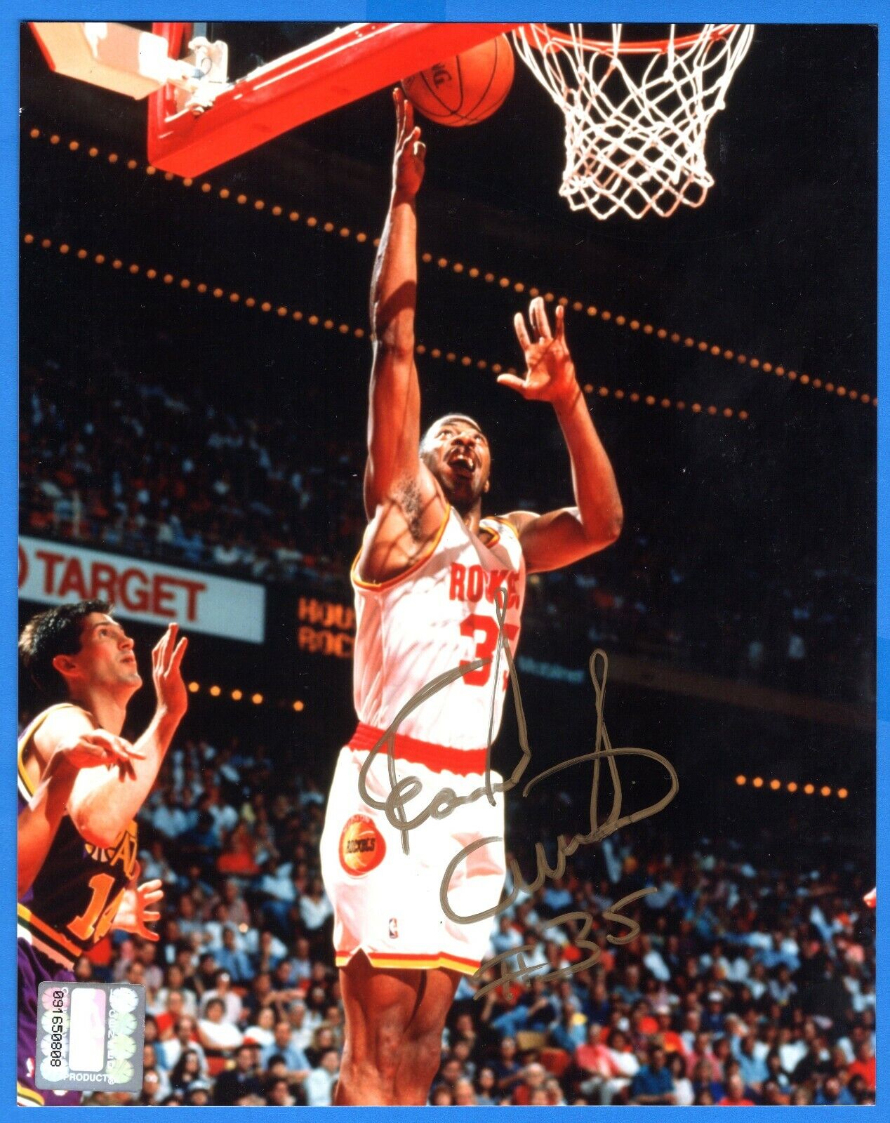 Earl Cureton NBA Houston Rockets Hand Signed Autograph 8x10 Photo Poster painting NBA Hologram
