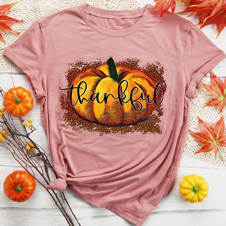 Thankful pumpkin T-shirt Tee -08179