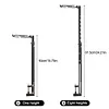 Collapsible Lamp Bracket 8 Adjustable Height for Table Thickness Less Than 28mm