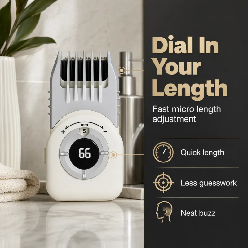 Men's Cordless Electric Hair Trimmer - Dial In Your Length