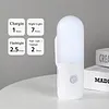 Rechargeable Motion Sensor Night Light Soft Glow Eye-Friendly Versatile Placement Minimalist Wood Battery Operated Shower Lamp for Wardrobe Hallway Closet Stairs