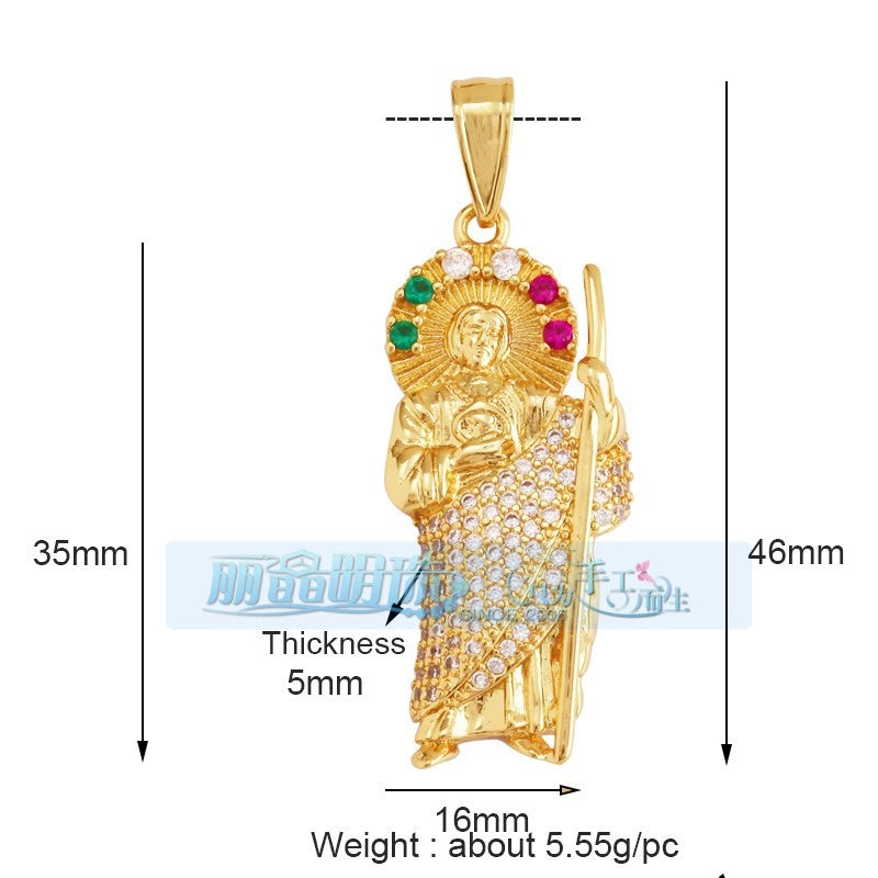 1 Piece 17*24mm 20 * 23mm Copper Human Pendant Jewelry Accessories