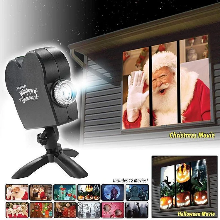 Window Wonderland projector for Halloween & Christmas