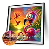 Diamond Painting -DIY Round Drill Flamingos(40x40cm)