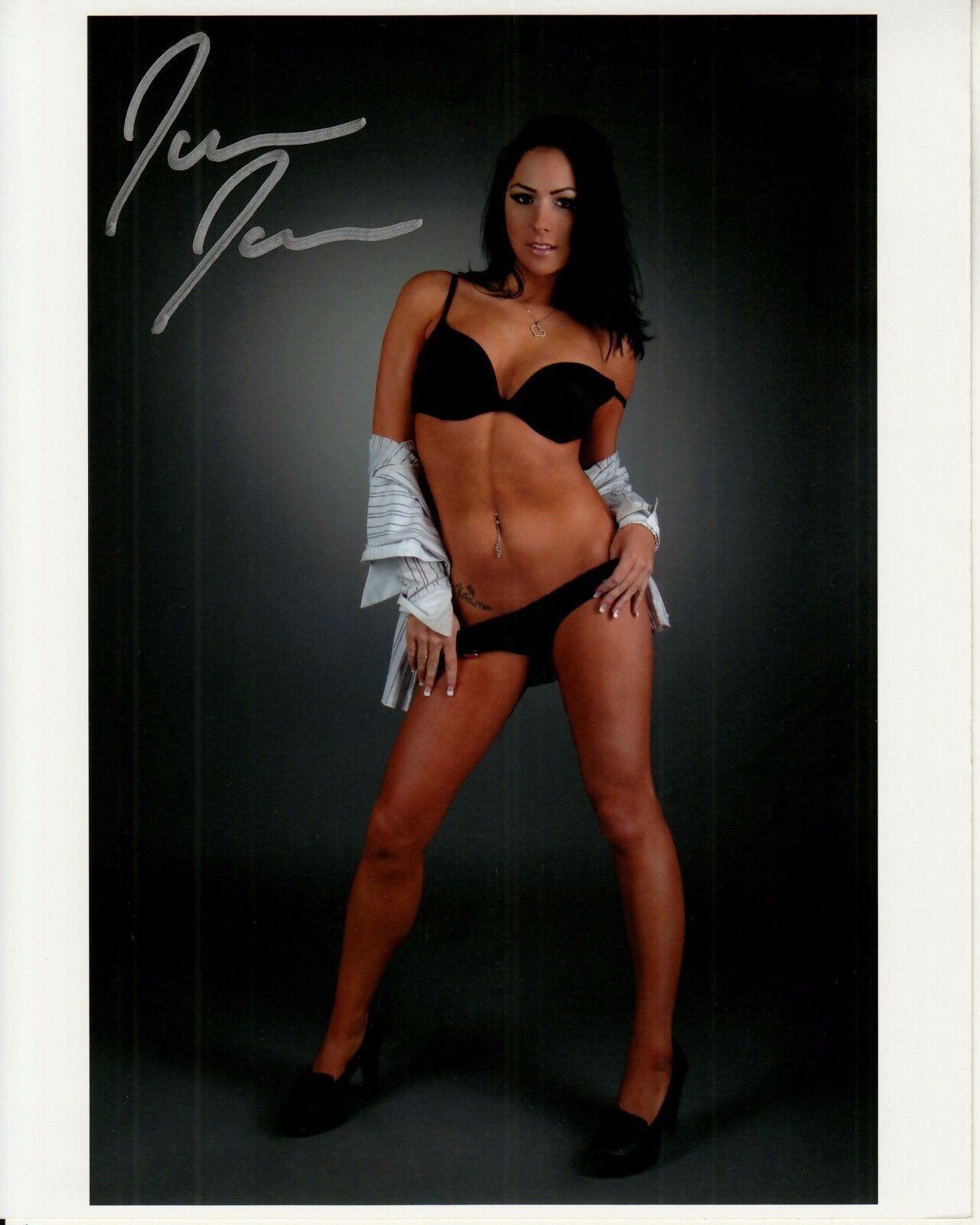 JAELYN JAMES hand-signed SEXY SULTRY 8x10 IN BRA & PANTIES w/ uacc rd coa PROOF